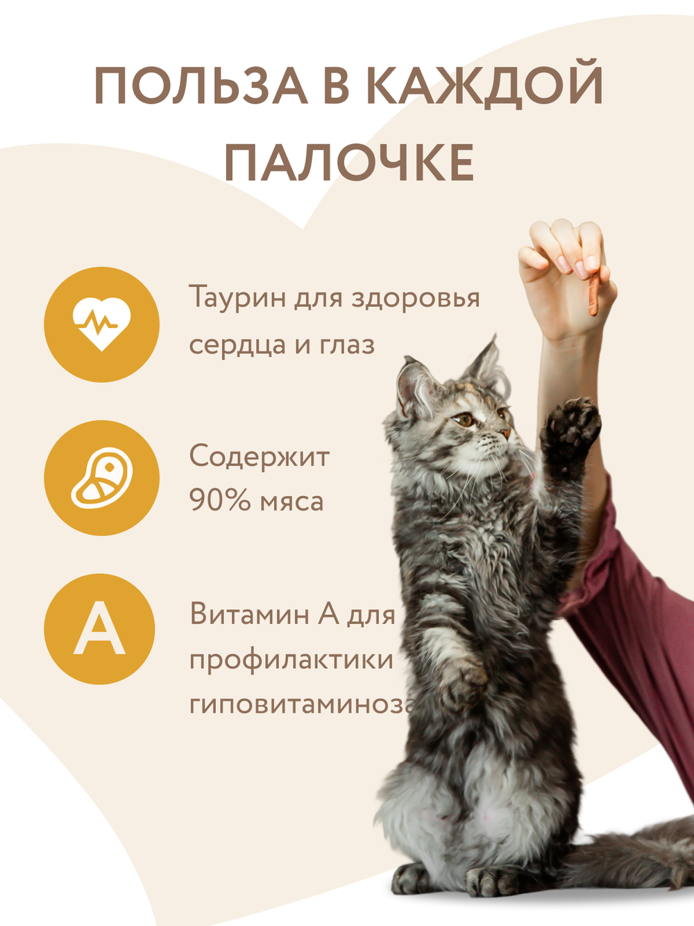 Лакомство Мнямс лакомые палочки для кошек из цыпленка и печени 10х5 г