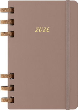Еженедельник Moleskine SPIRAL (DHSPP2912MWH3) 130х210мм, цвет кофейный