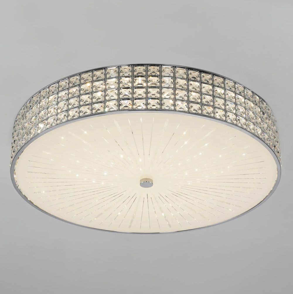 Citilux Портал CL32410G1 LED RGB Люстра хрустальная с пультом Хром