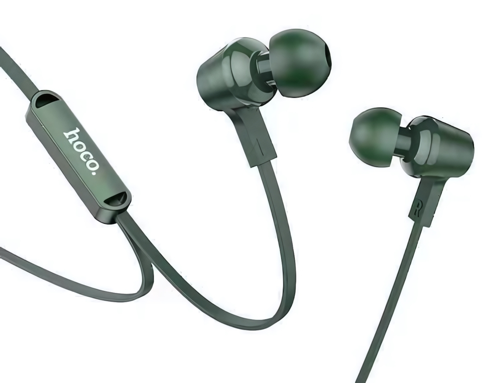 Гарнитура HOCO M86, вакуумные, разъем Jack, кабель 1.2 м Army Green