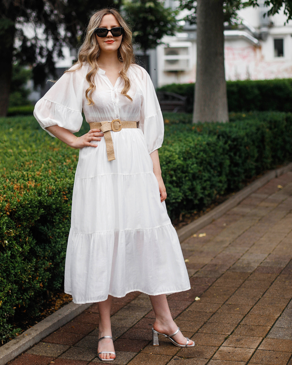 Платье, цвет белое, Италия