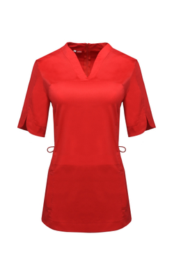 Топ медицинский женский Ньюлук, красный хлопок