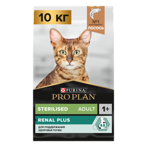 Сухой корм Pro Plan RENAL PLUS для взрослых стерилизованных кошек, с высоким содержанием лосося