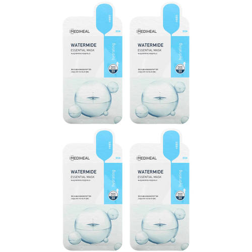 MEDIHEAL, Watermide Essential Beauty Mask, 4 шт., По 24 мл (0,81 жидк. унц.)