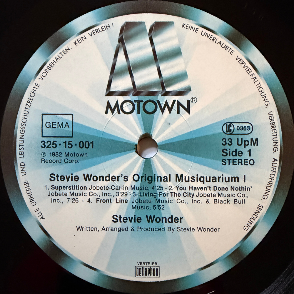 Stevie Wonder ‎– Stevie Wonder's Original Musiquarium 1 2LP (Германия 1982г.)