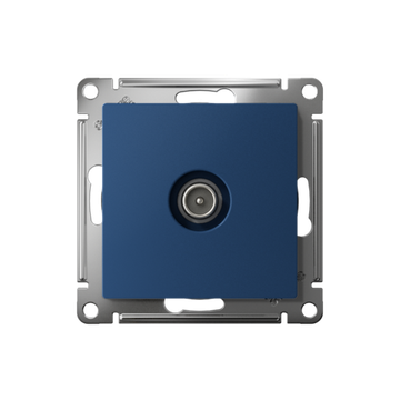 Розетка телевизионная оконечная TV AtlasDesign 1дБ механизм аквамарин SE ATN001191