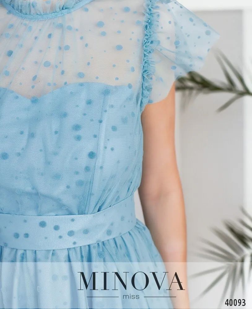 Платье 3144-голубой Minova