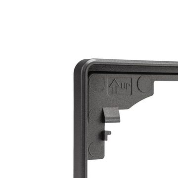 Рамка ROUND 4-постовая титан KRANZ