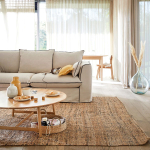 Журнальный столик, 100х100х36, Хаше, круглый, деревянный, дубовый, La Redoute