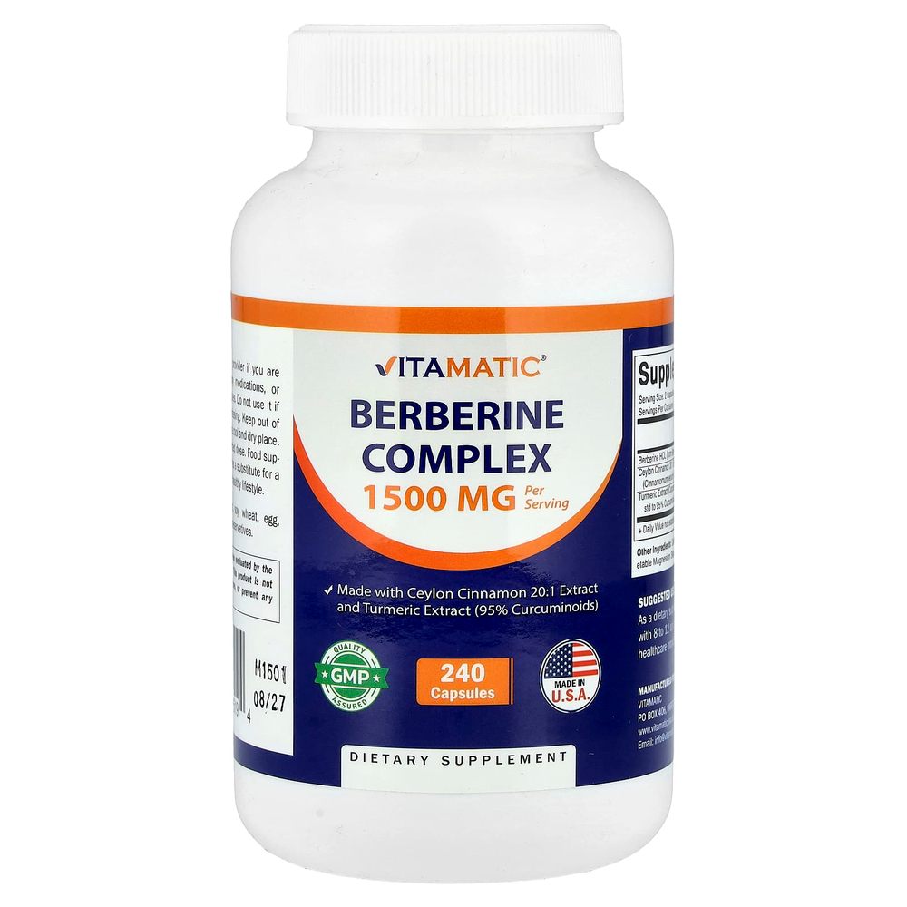 Vitamatic, Berberine Complex, 240 капсул