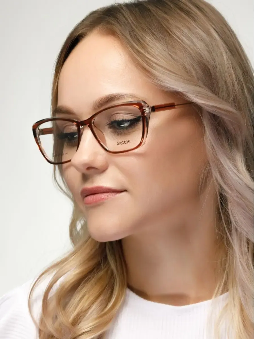 Оправа для очков для зрения пластиковая кошачий глаз