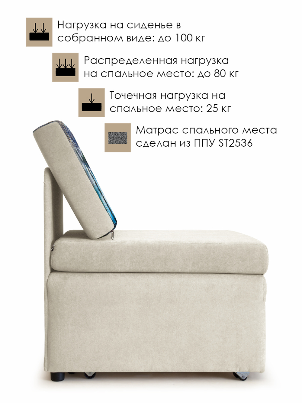 Кресло-кровать "Миник", купон Пейзаж