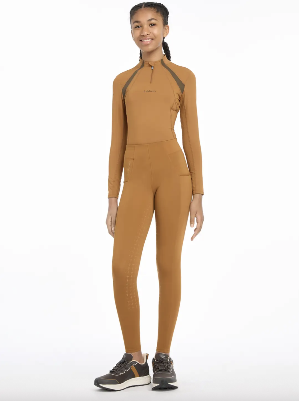 Бреггинсы детские с полной леей LeMieux Young Rider Orla Pull Ons Ginger