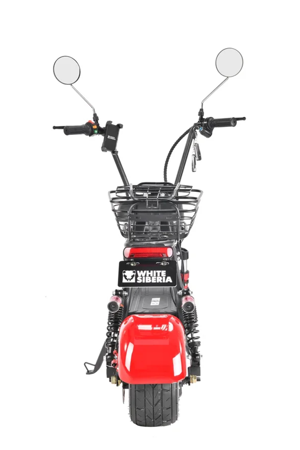 Электроскутер CityCoco White Siberia MINI R 1200W Красный