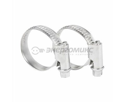 Хомут червячный REXANT 20-32-0,7 мм, с ключом W, в упаковке - 50 штук