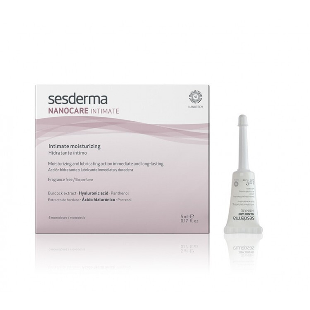Sesderma NANOCARE INTIMATE Moisturizing gel - Гель интимный увлажняющий, 6 монодоз по 5 мл
