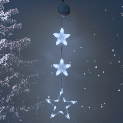 Фигура светодиодная «Звездочка» 17.5*18.5 см (батарейки 3 ААА), 1 реж, Белый