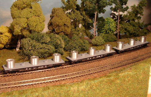 Набор Платформ с рулонами стали, СЖД, (IV Эп.)