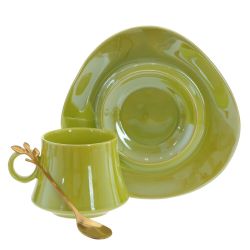 GAEM Кружка с блюдцем и ложкой, 200 мл, L16 W15,5 H8,5 см