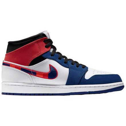 Кроссовки Air Jordan 1 Mid Multicolored Swoosh