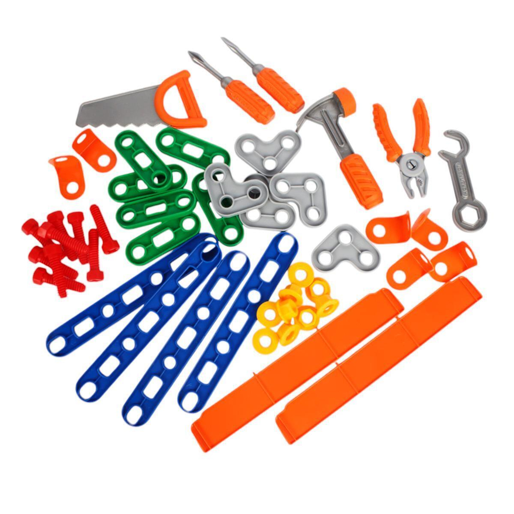 Набор инструментов с конструктором, 47элементов, чемодан (Нордпласт)