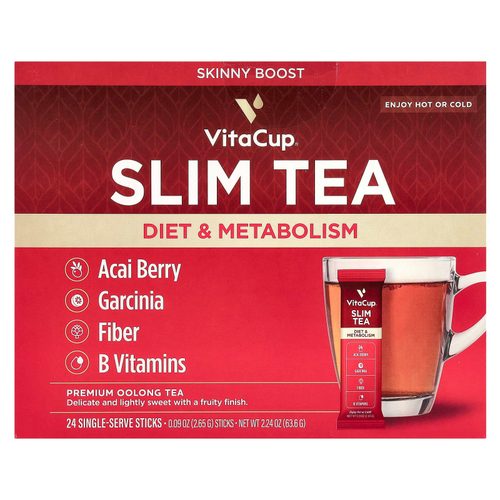 VitaCup, Slim Instant Tea, чай улун премиум-класса, 24 шт. На одну порцию, по 2,65 г (0,09 унции)