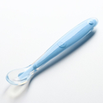 2300114 Ложка детская для кормления силиконовая, от 5 мес., цвет голубой