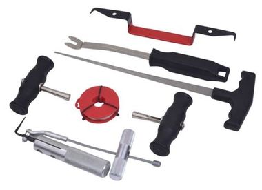 Набор инструментов для демонтажа автомобильных стекол 7пр, в ложементе RockForce##Rock FORCE RF-907M1