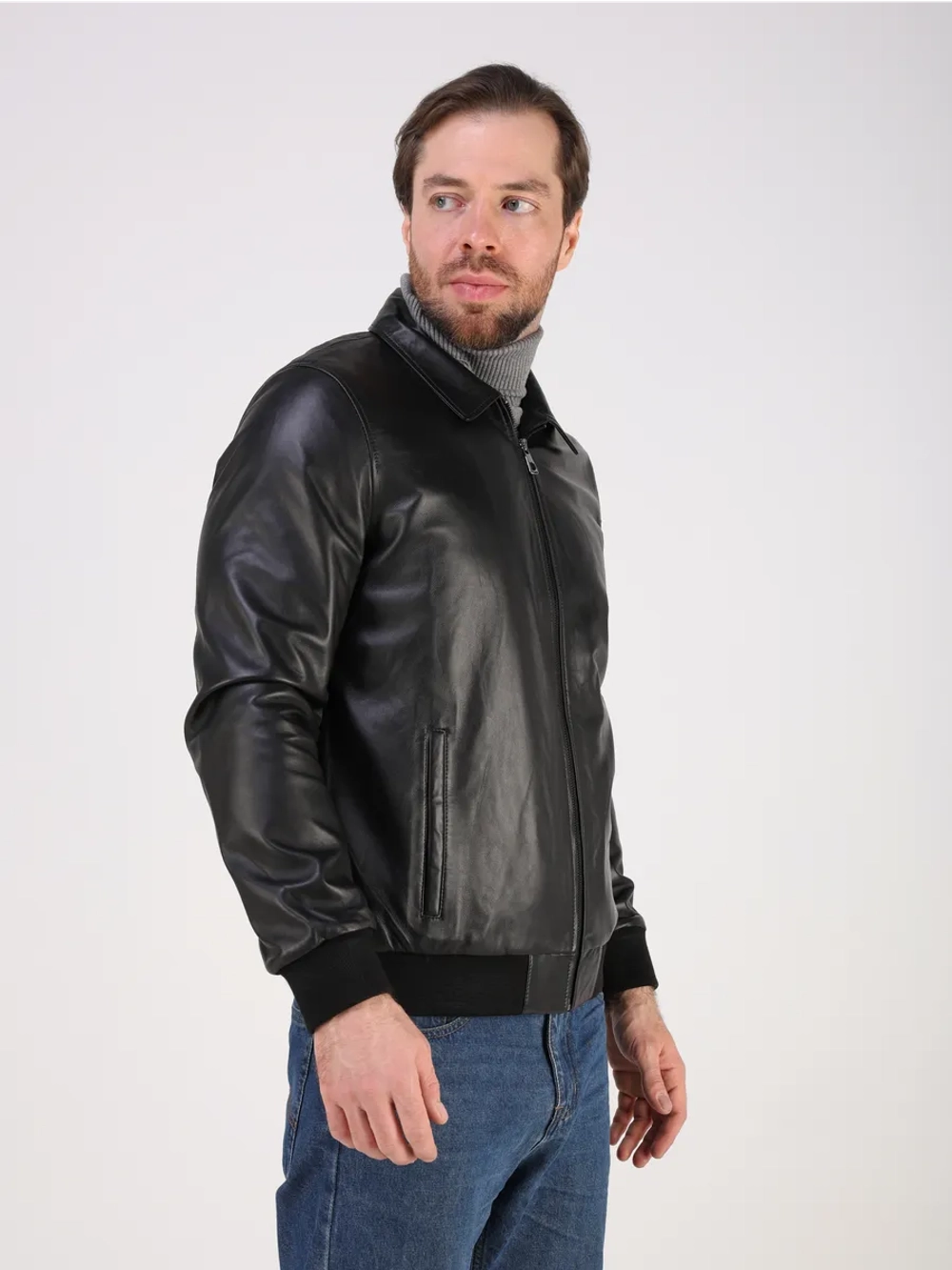 Кожаная куртка демисезонная натуральная