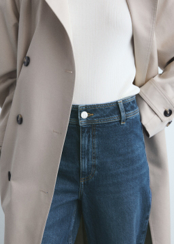 Джинсы-кюлоты Catherin с высокой талией