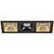Комплект из светильников и рамки Lightstar Domino Quadro (214537+214503+214507+214503) D537030703