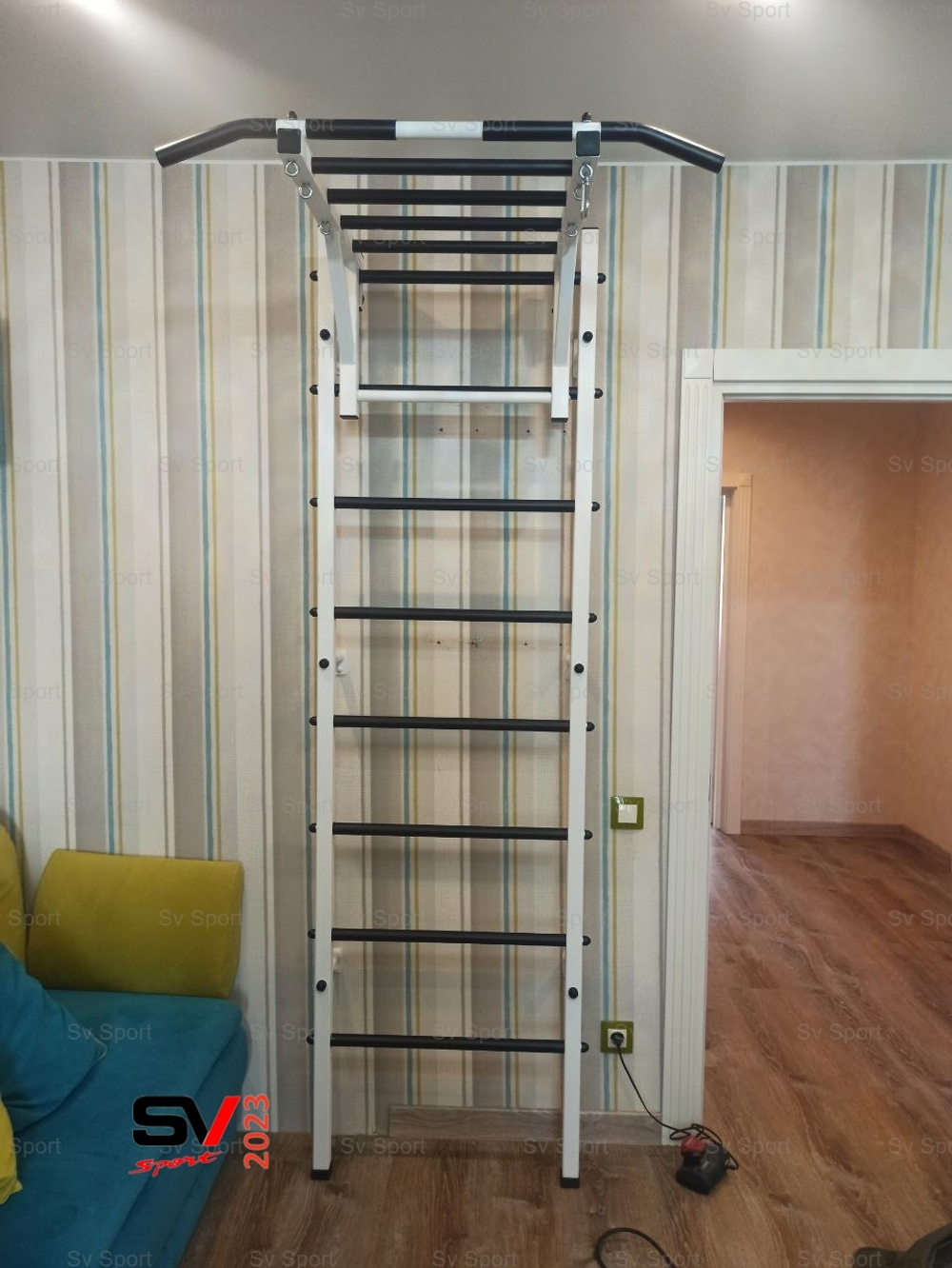 Монтаж шведской стенки Sv Sport в бетонные, кирпичные стены