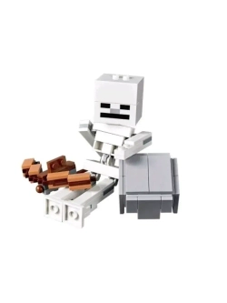 Конструктор Майнкрафт Скелет из кости 142 детали