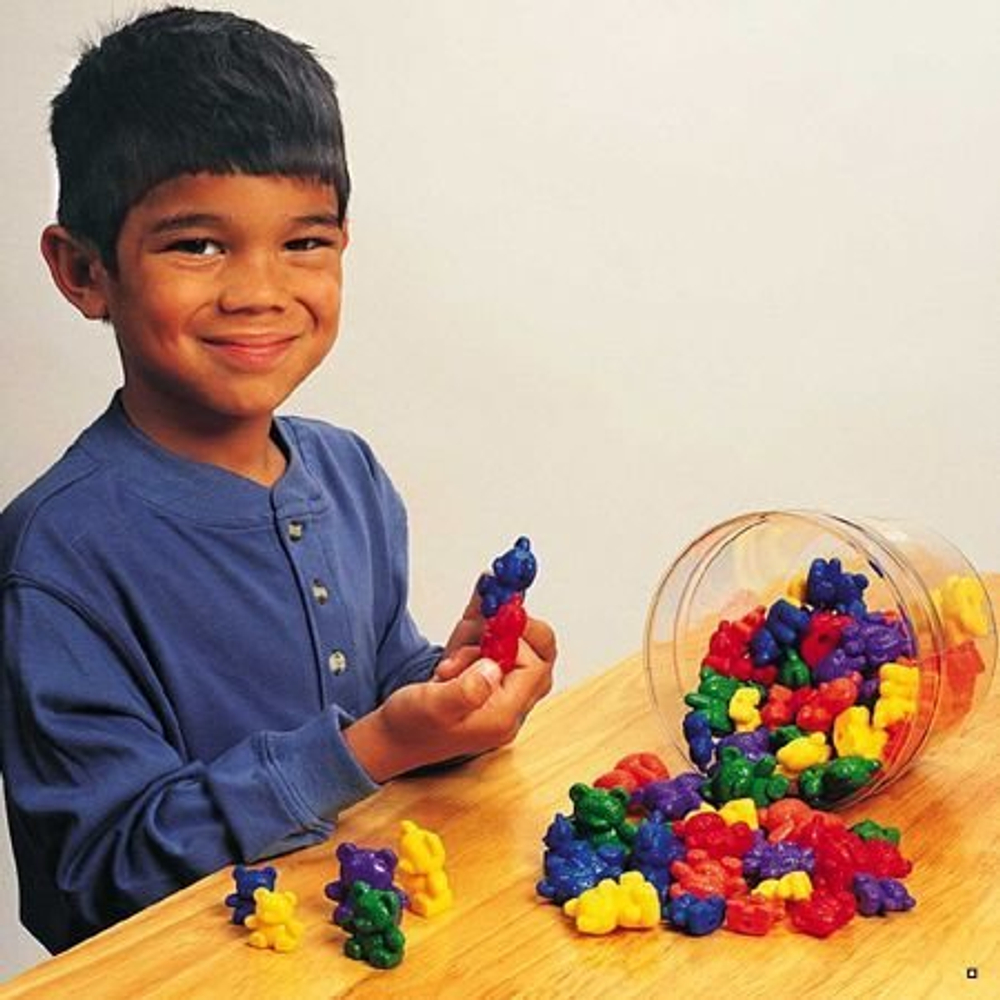 LER0744 Набор для счета и взвешивания Медвежата, 6 цветов