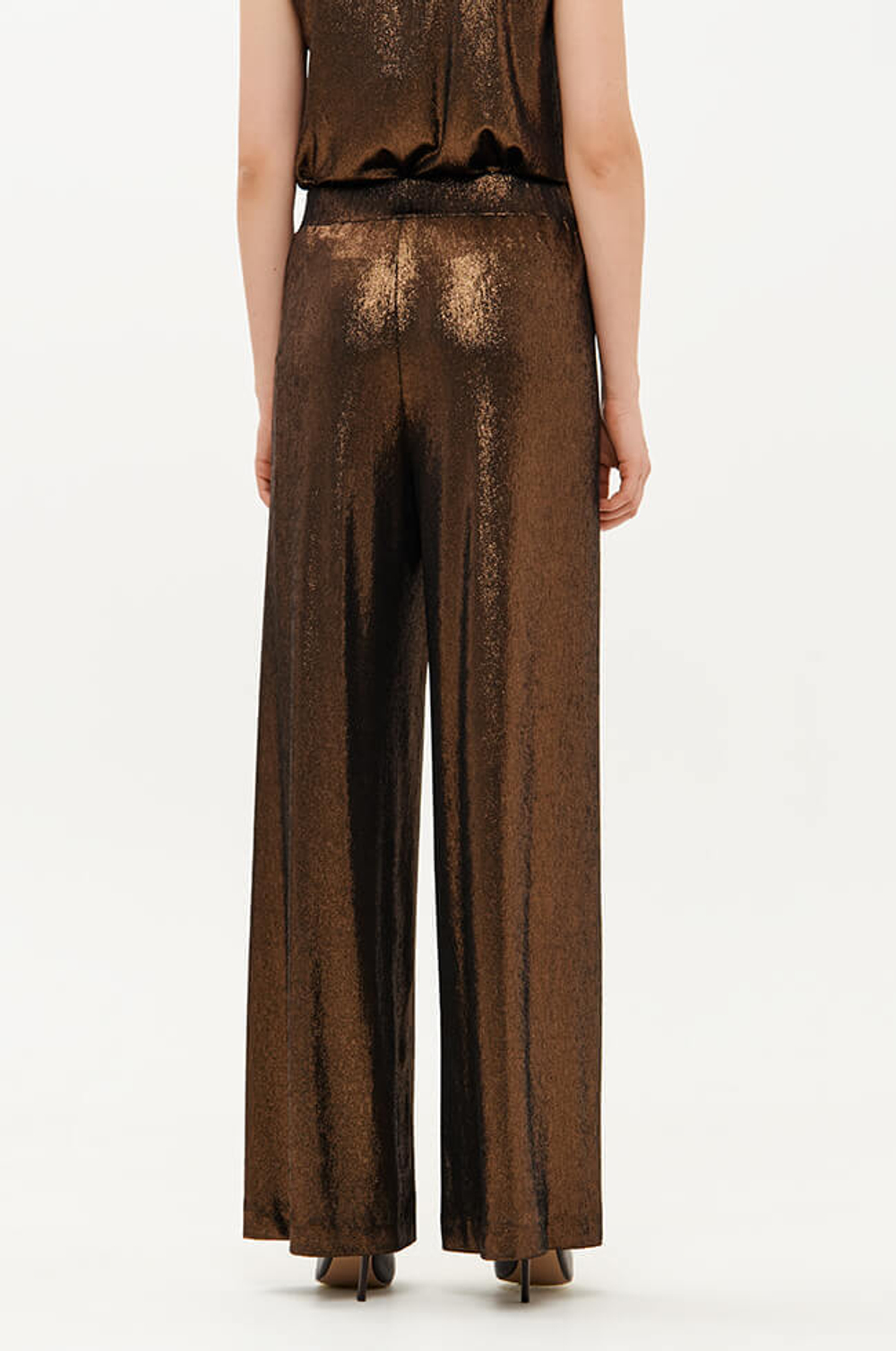 31208 Брюки женские (золотисто-черный)