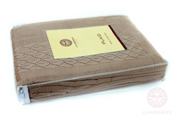 Элитный плед -покрывало Imperio 283 бежевый от Luxberry упаковка