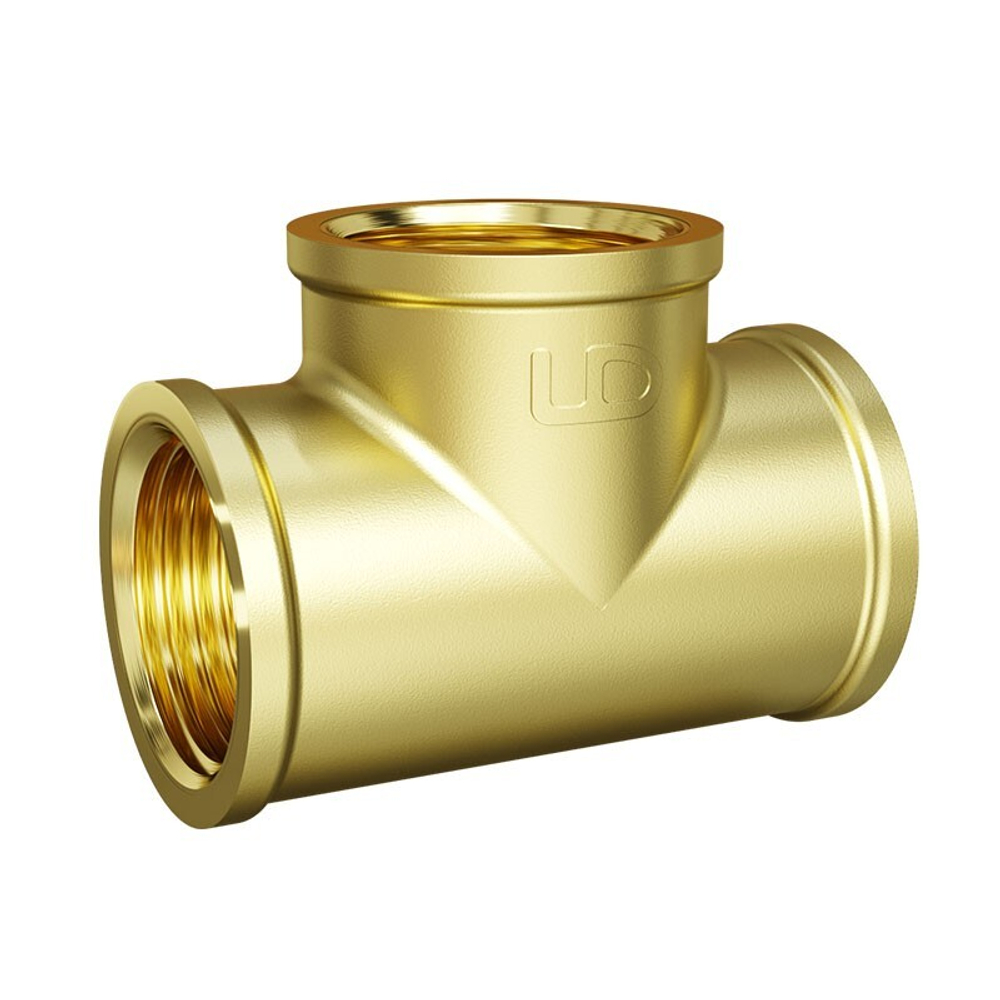 Тройник латунный DN20 PN40 м-м-м LD Pride
