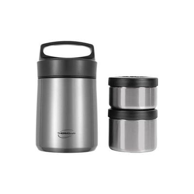 Термос из нерж. стали с двумя контейнерами тм THERMOcafe TCLB-1480SY(SS)1.48L