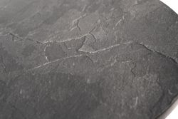 "Кипр" интерьерный стол из HPL круглый Ø30 H40, цвет "серый гранит"