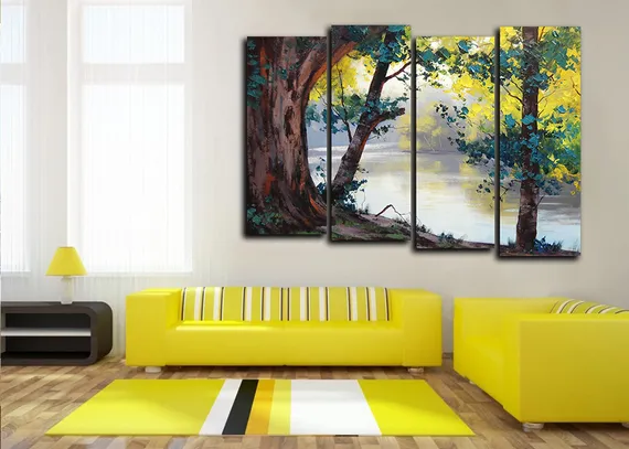 Модульная картина "Спокойствие природы"