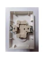 Розетка 2-я без з/к ProfiTec Corsa белая