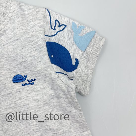 Песочник "Captain whale" серый