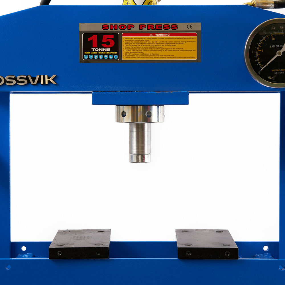 Пресс гидравлический 15 тонн, настольный, цвет синий RAL 5005 ROSSVIK