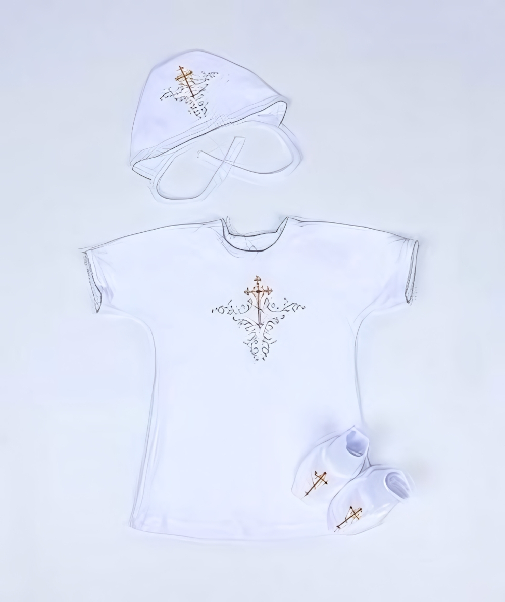 Крестильный набор р.62 молочн (PuZZiki) 13-13