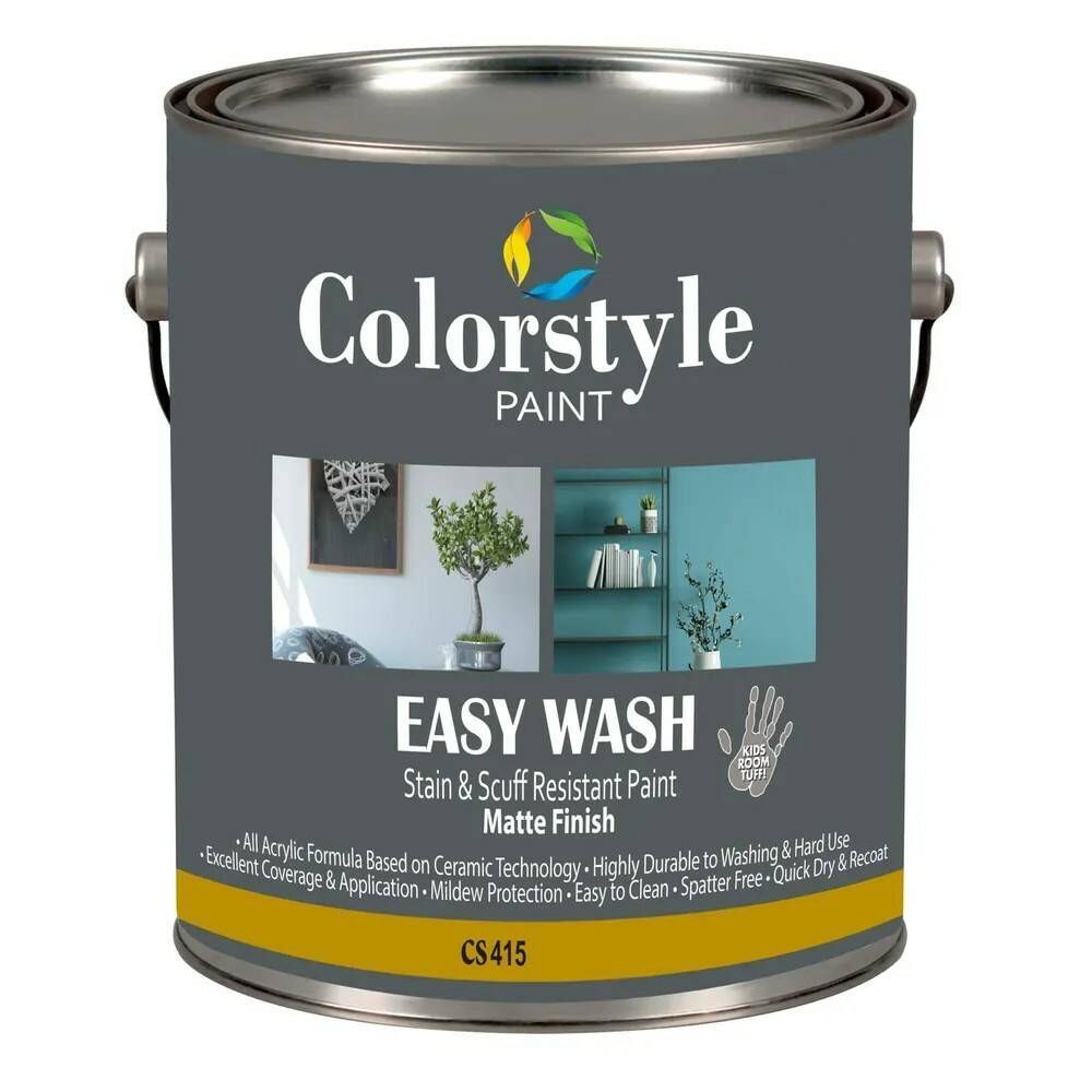 CS415 COLORSTYLE / Benjamin Moore EASY WASH STAIN &amp; SCUFF RESISTANT PAINT MATTE FINISH. Антивандальная матовая краска с повышенной износоустойчивостью.