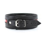 Черно-красный ошейник на пряжке (Цвет: черный с красным)