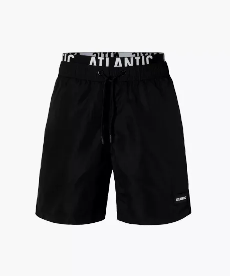 Пляжные шорты мужские Atlantic KMB-200, черные