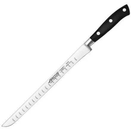 Нож для тонкой нарезки «Ривьера» сталь нерж.,полиоксиметилен ,L=37/25,B=2см черный,металлич
