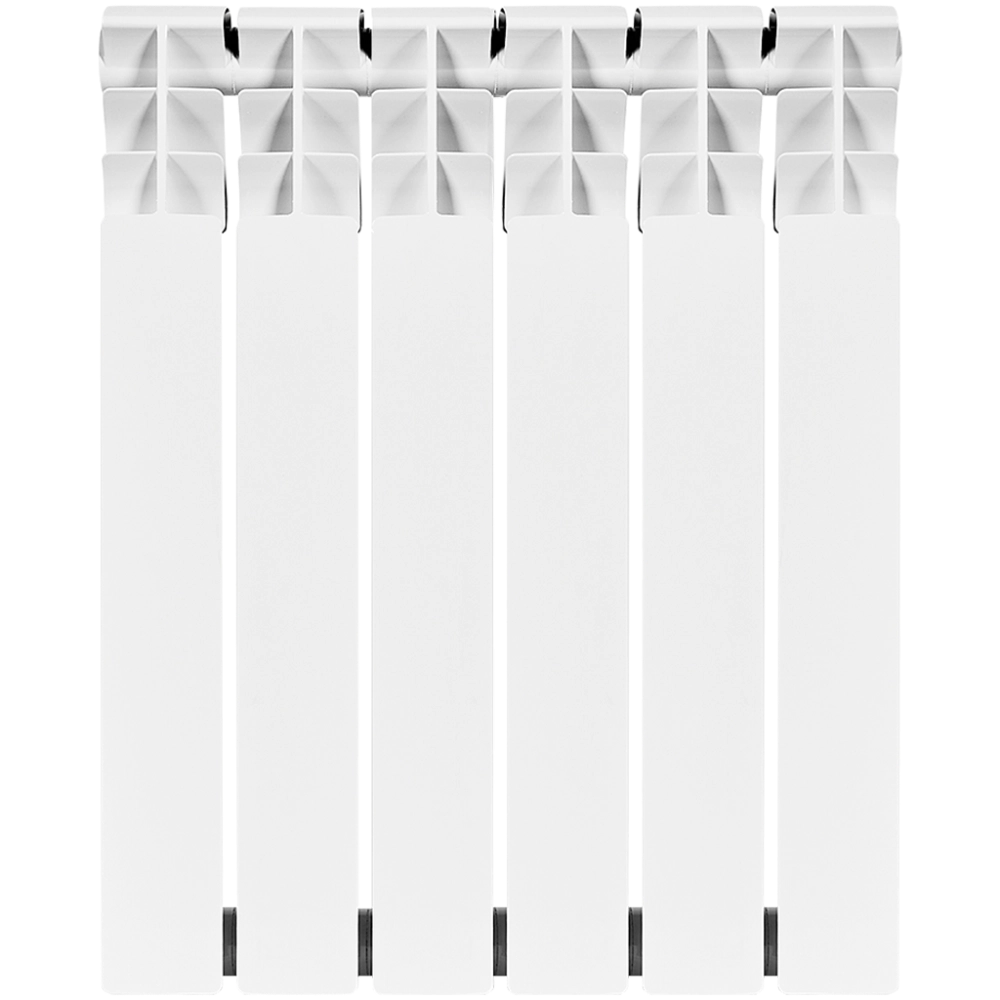 Радиатор биметаллический ROMMER Optima Bm 500 - 6 секций (подключение боковое, цвет белый)