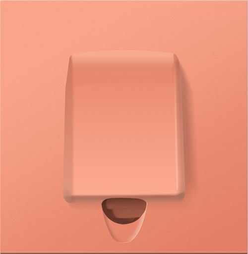 Вывод кабеля, матовый коралл, серия R98